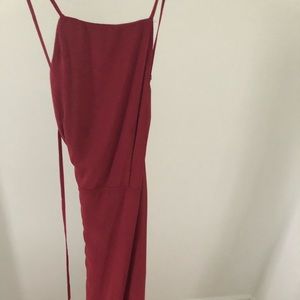 Burgundy maxi dress